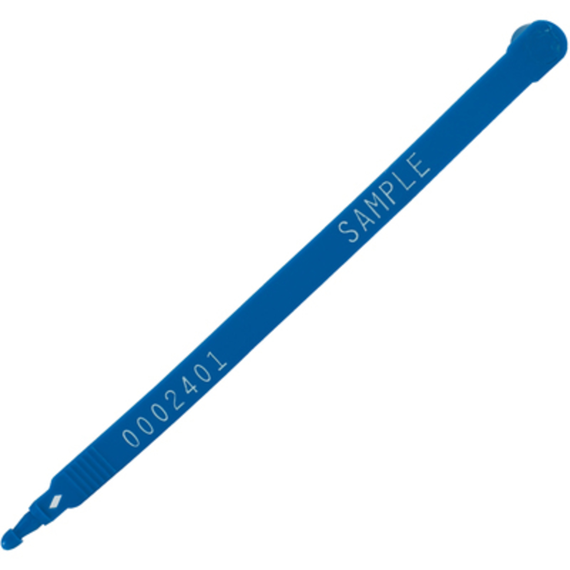 7 1/2in. Blue Plastic Truck Seals 100/CS, Model# SE1027BL